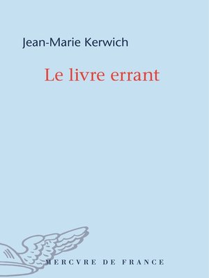cover image of Le livre errant